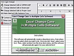 Change case in multiple excel cells 9.1