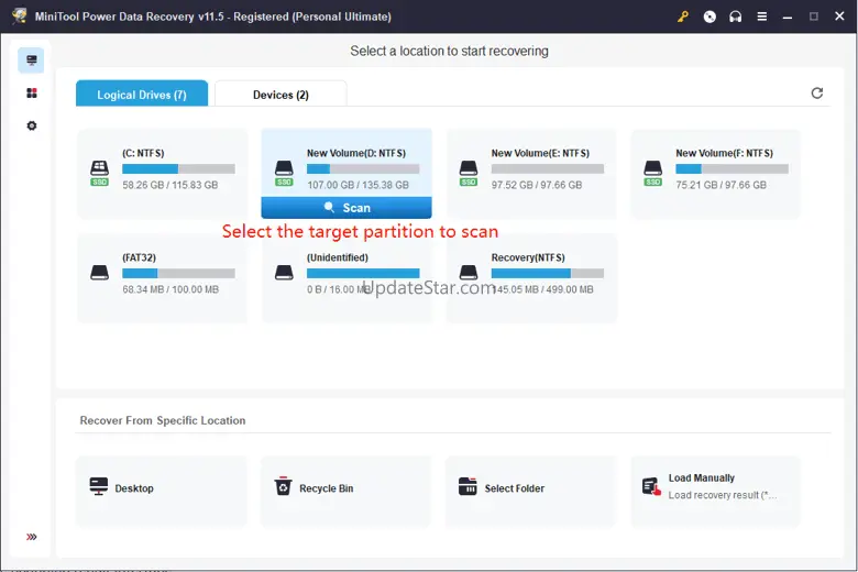 MiniTool Power Data Recovery 12.4