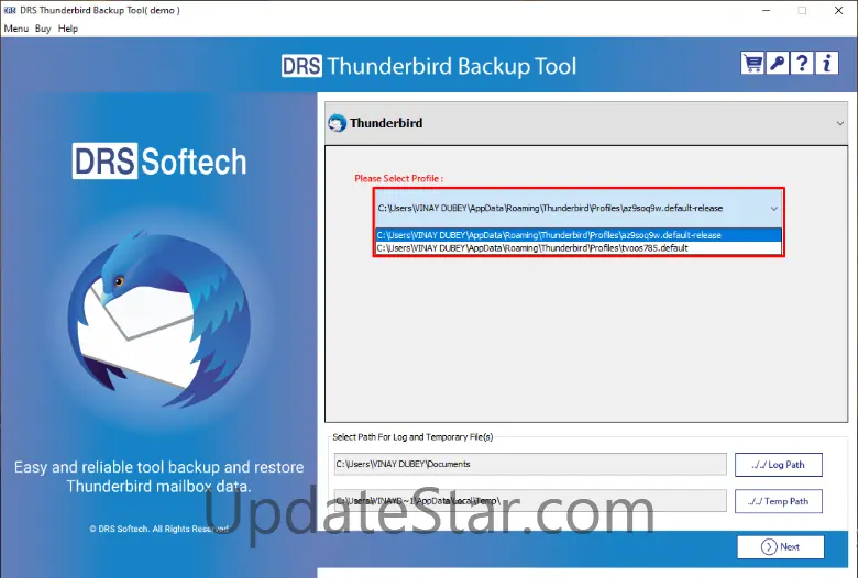 MigrateEmails Thunderbird Backup Tool 23.2