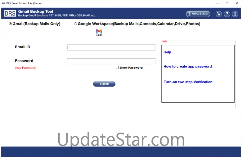 MigrateEmails Gmail Backup Tool 23.6