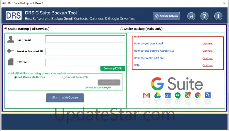 MigrateEmails G Suite Backup Tool 23.6