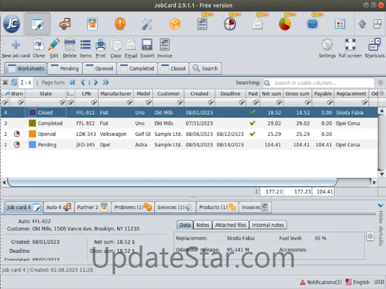 JobCard 2 2.9.1.8