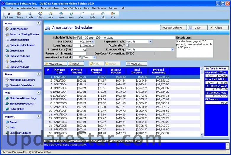QuikCalc Amortization Home Edition 6.0