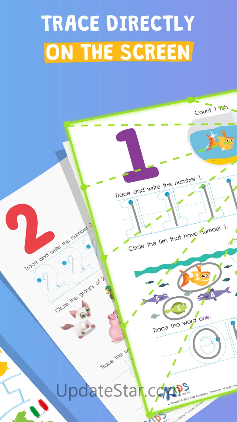 Tracing letters and numbers 3.2.5