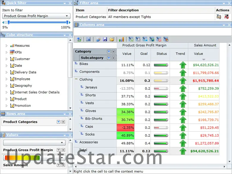 RadarCube ASP.NET OLAP control for MS Analysis 1.21