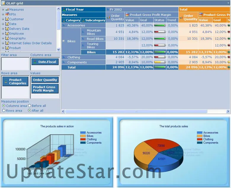 RadarCube OLAP ASP.NET Direct 1.3