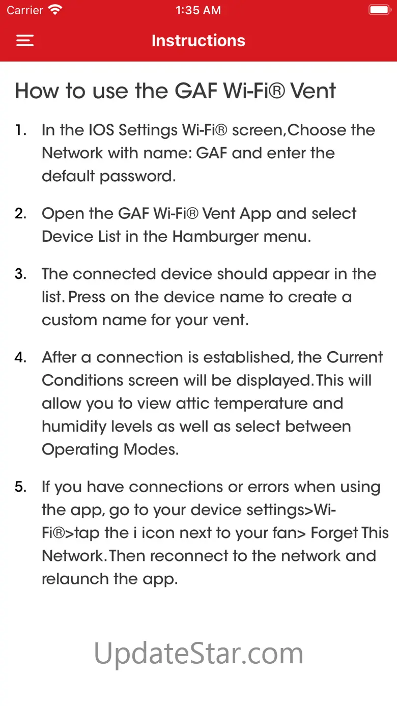 GAF Master Flow QuickConnect 1.0.8