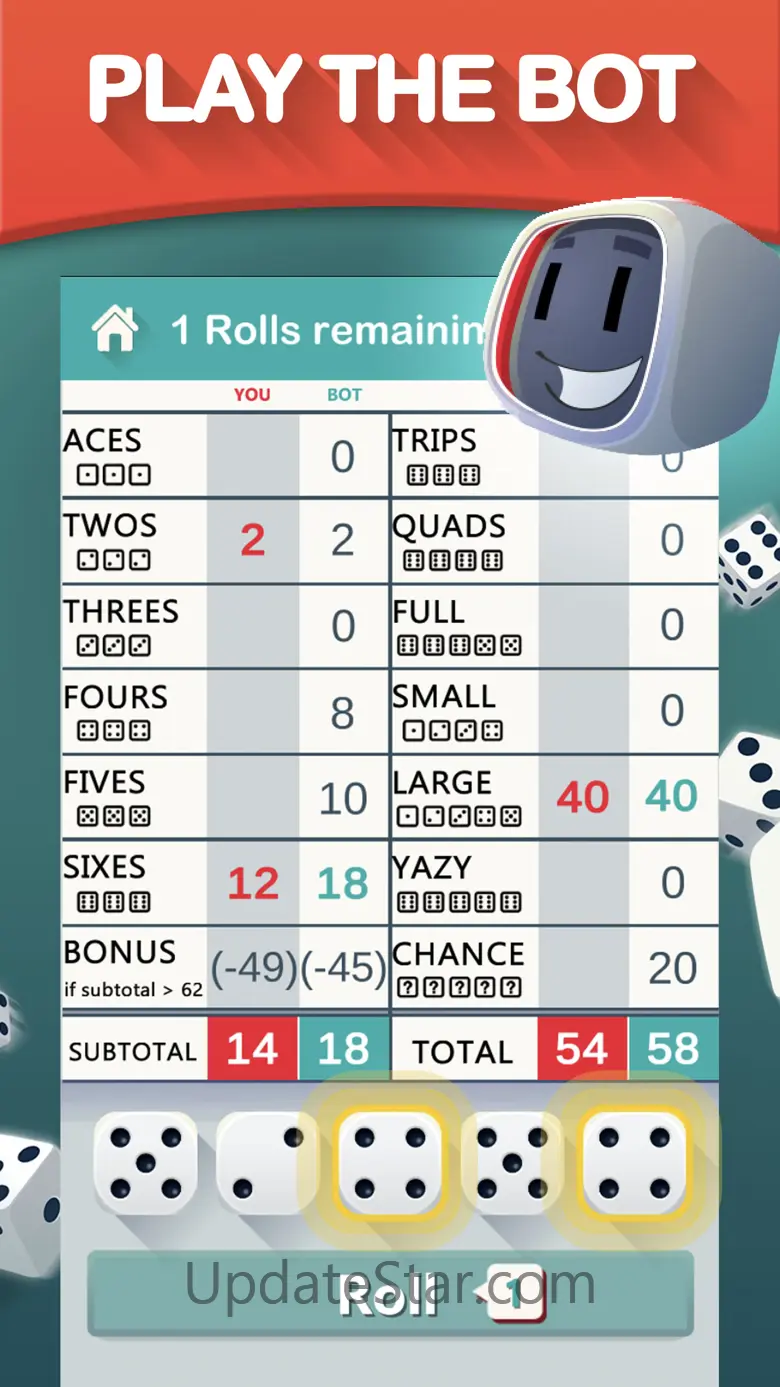 Yazy yatzy dice game 1.2.2