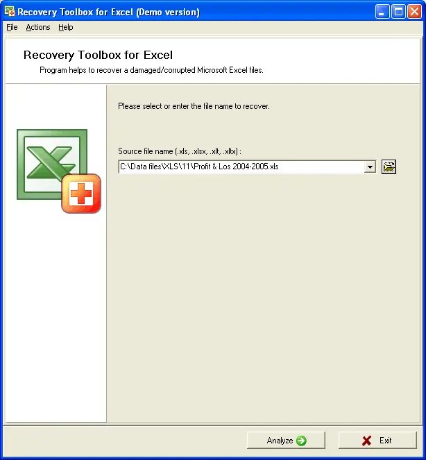 Recovery Toolbox for Excel 2.1.9