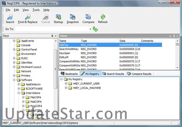RegCOPA Registry Editor 2.3