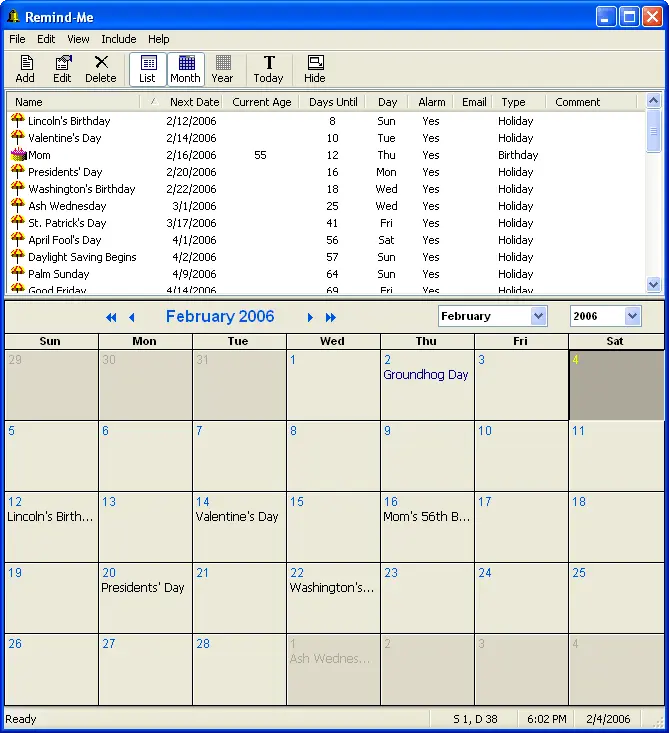 Remind-Me with Palm Conduit 7.6