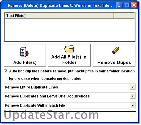 Remove (Delete) Duplicate Lines & Words in Text Files Software 7.0