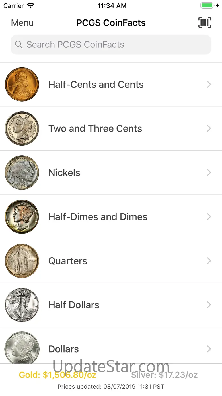 PCGS CoinFacts Coin Collecting 3.2.5