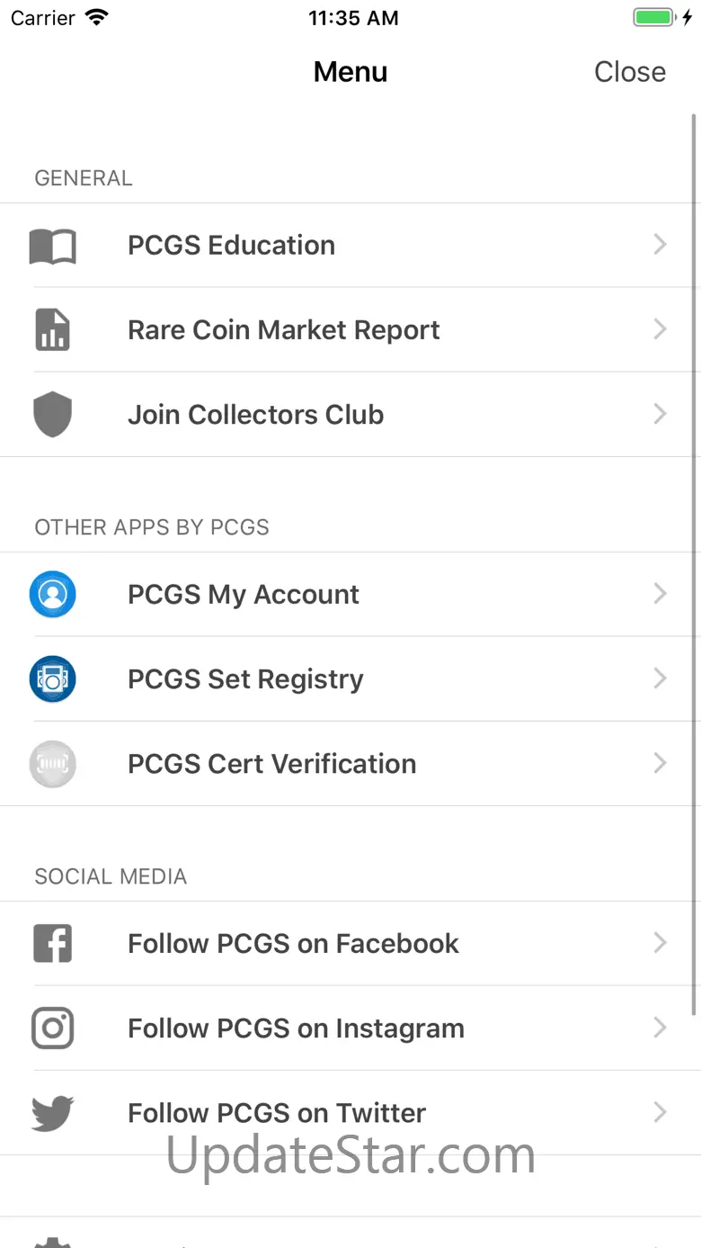 PCGS CoinFacts Coin Collecting 3.2.5