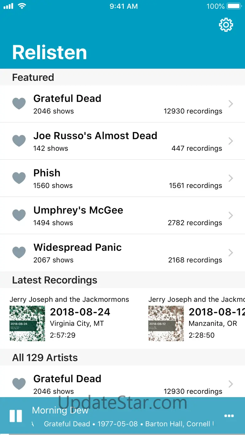 Relisten — all live music 6.0.1