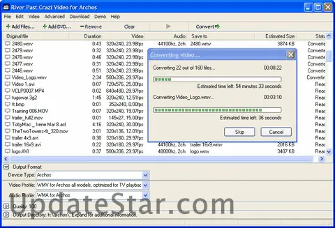 River Past Crazi Video for Archos 2.6
