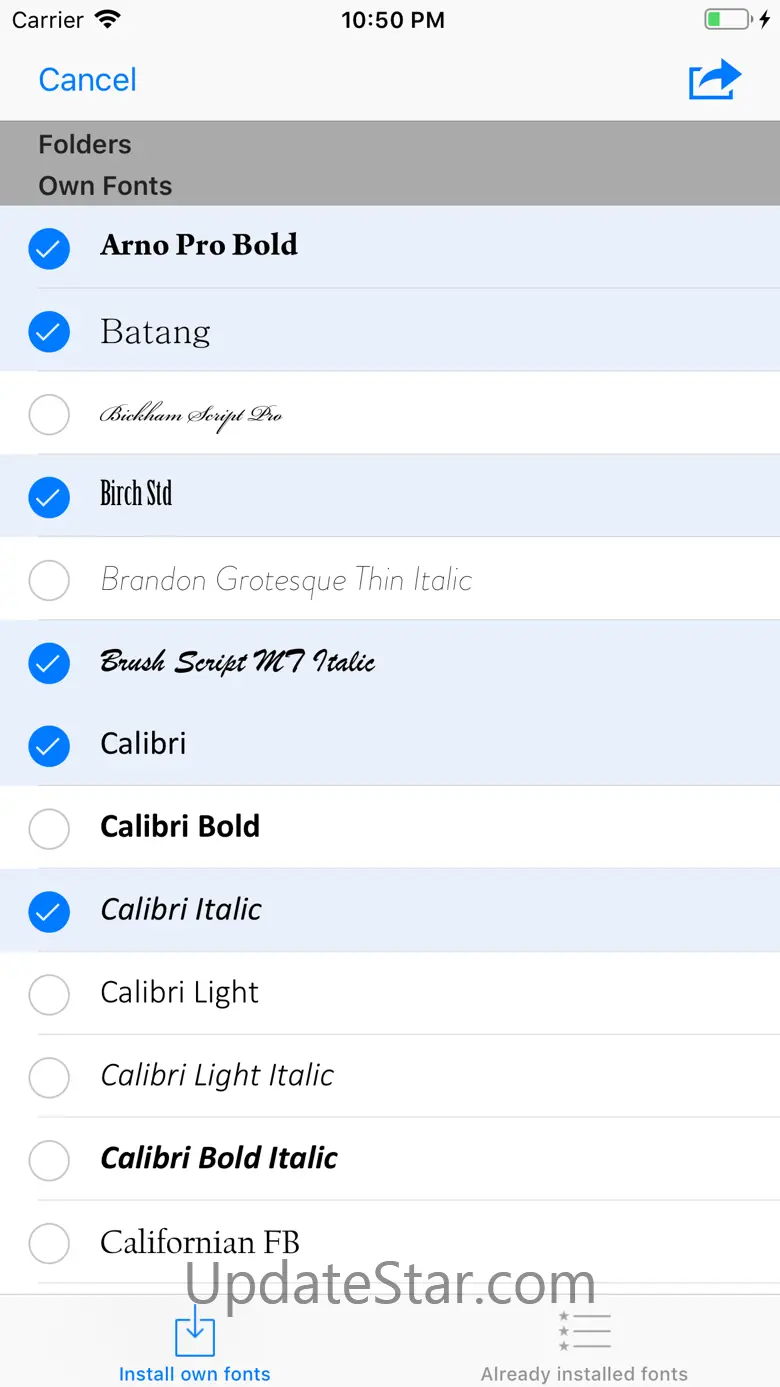 AnyFont 3.3.3
