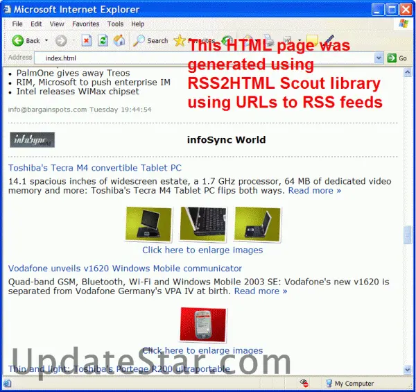 RSS2HTML Scout 1.40