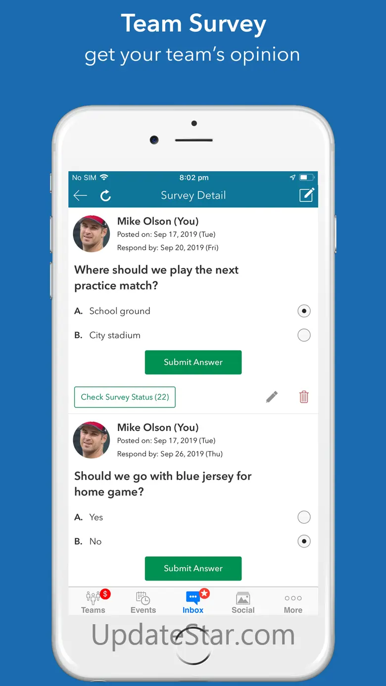 InstaTeam sports team manager 5.9.2