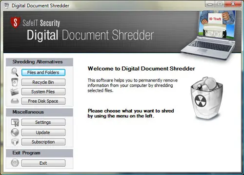 SafeIT Digital Document Shredder 7.6.5