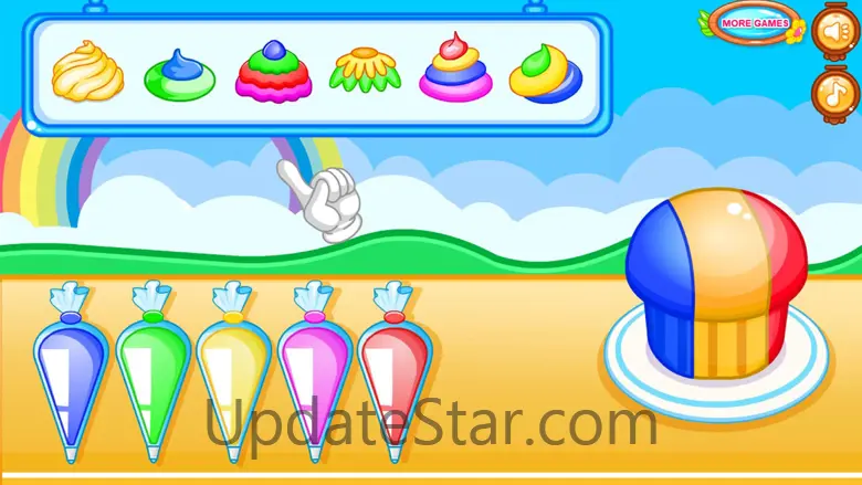 Cooking colorful cupcakes game 5.0.0