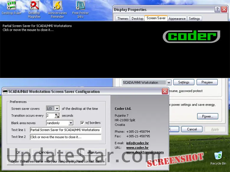 SCADA/HMI Workstation Screen Saver 1.38