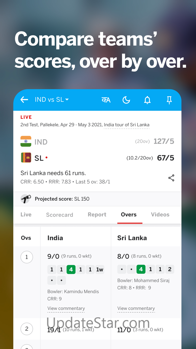 Cricinfo - Live Cricket Scores 9.2.3