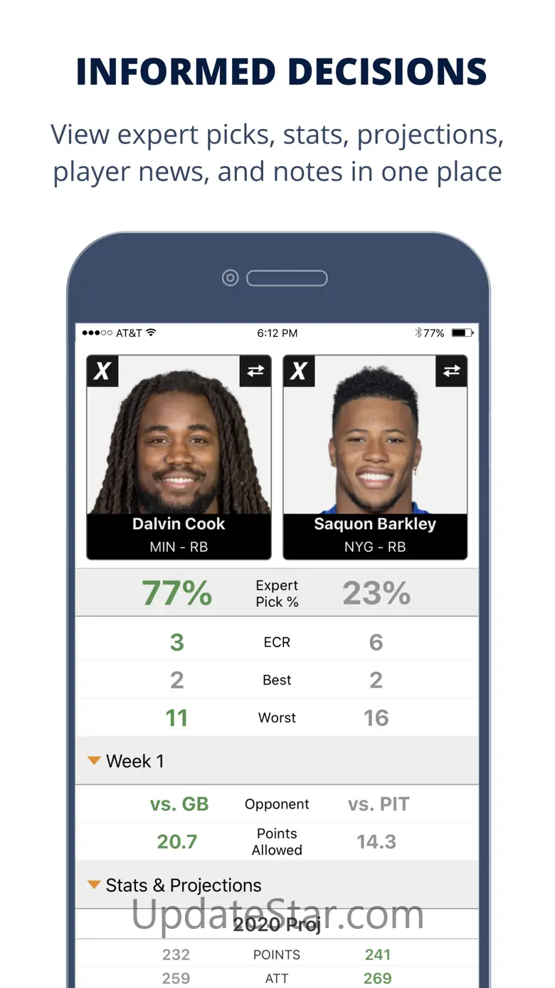 FantasyPros Who Do I Start? 1.9.6