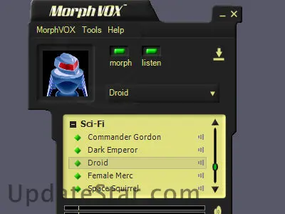 Sci-Fi Voices - MorphVOX Add-on 1.3.1