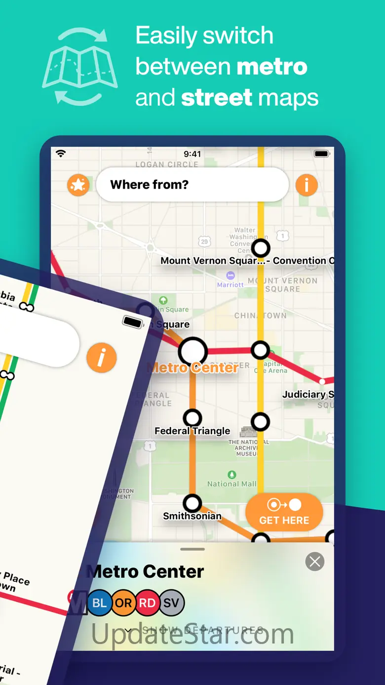 Washington DC Metro Route Map 4.1.0