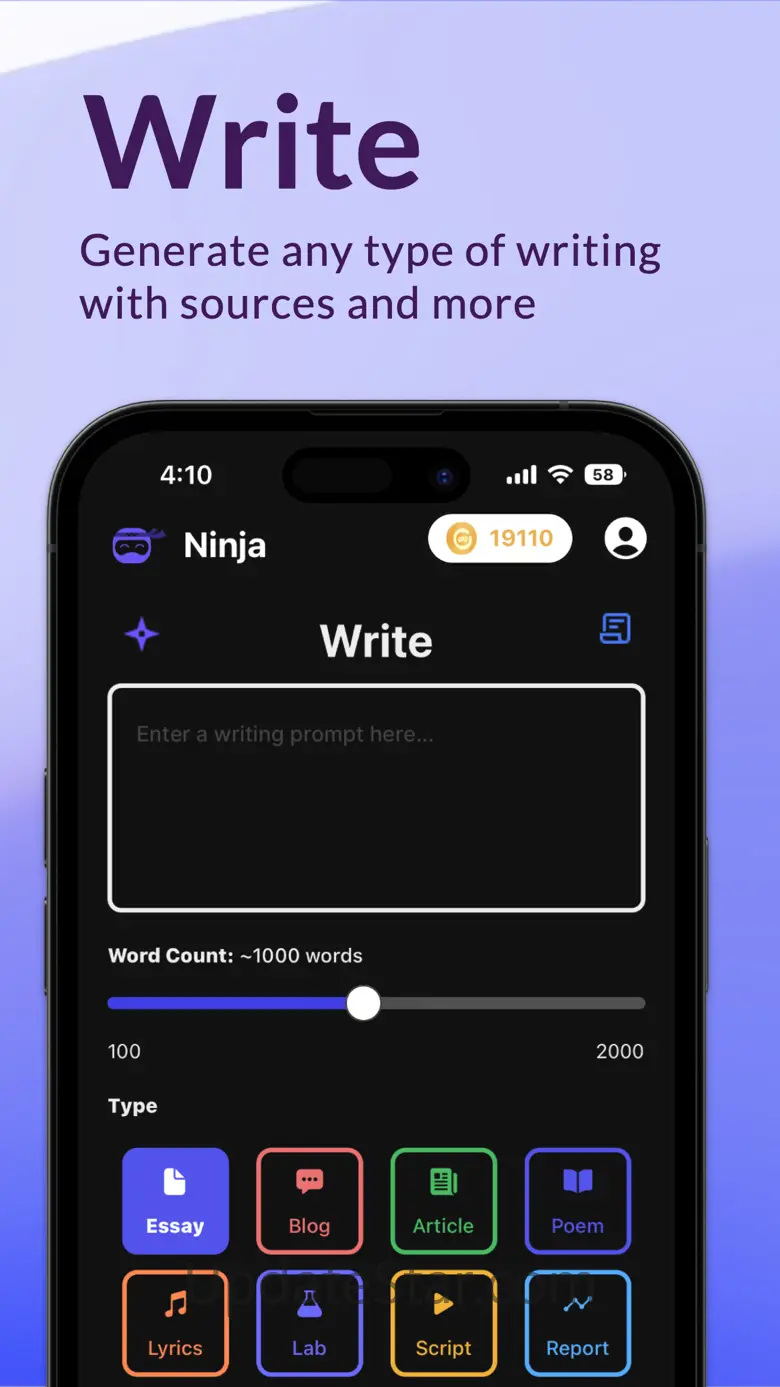 WorkNinja - AI Writer, Q&A 1.1.07