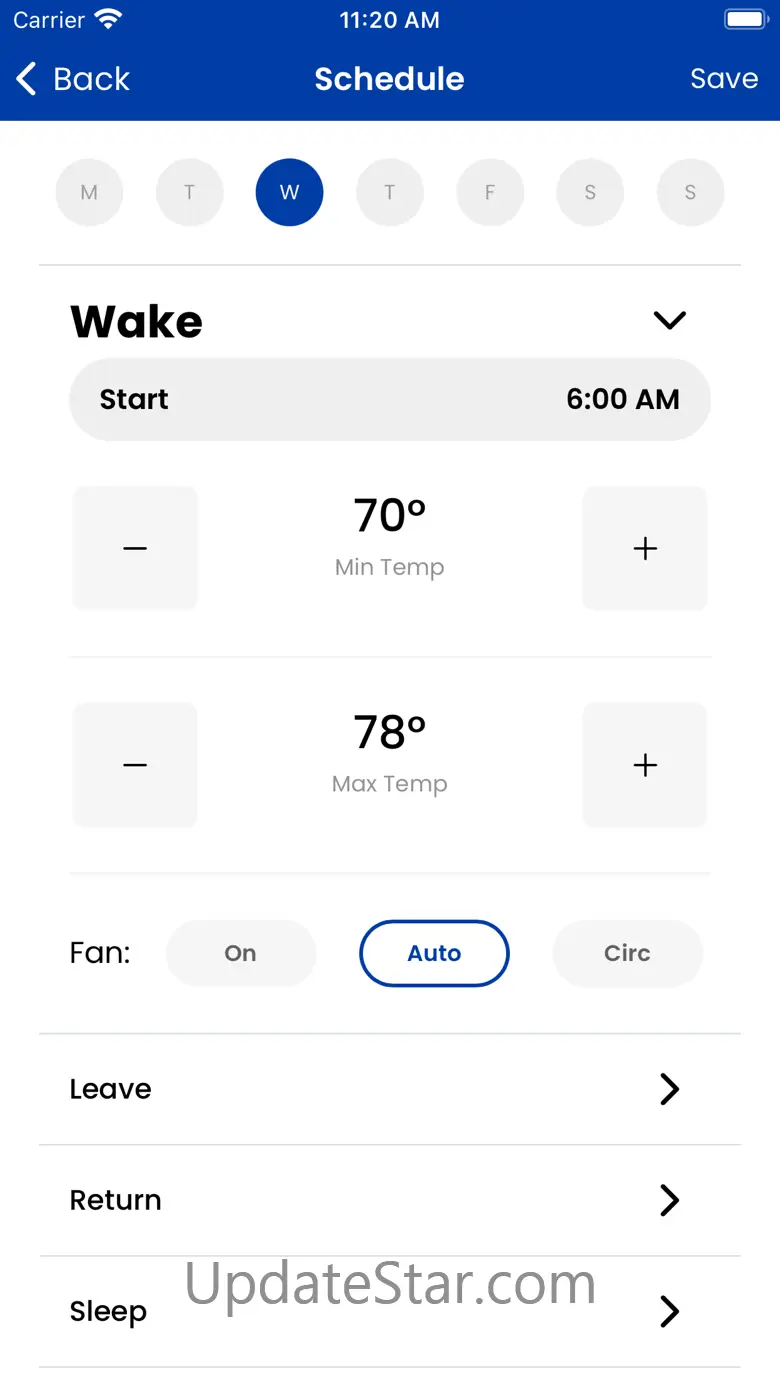 AprilAire Wi-Fi Thermostat App 2.11.80