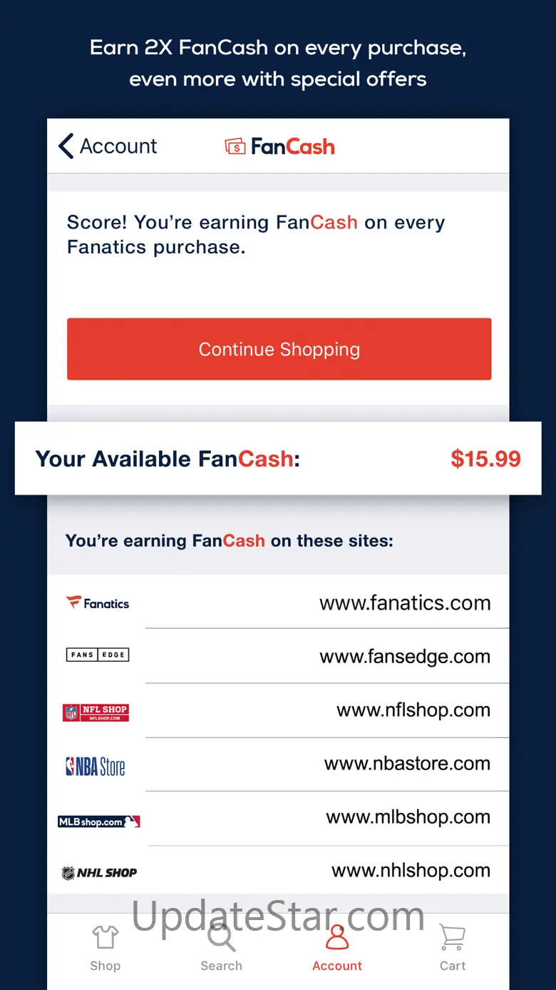 Fanatics NFL Shop 3.5.12