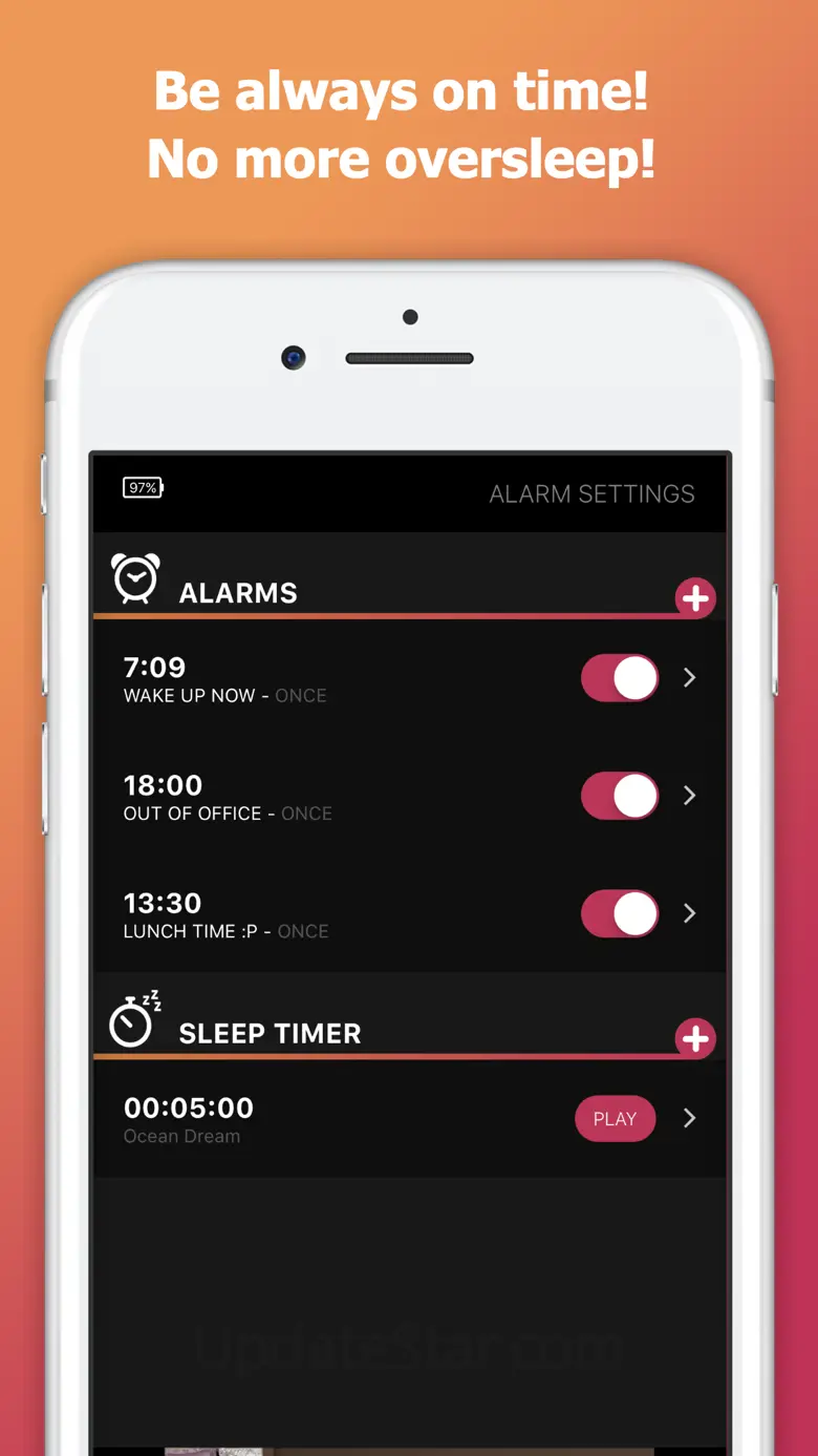 Alarm Clock App: myAlarm Clock 2.0.0