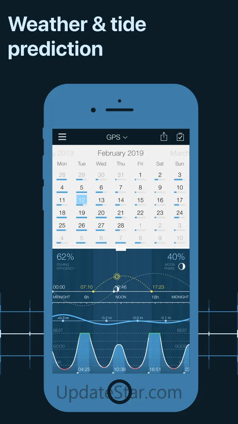 Fishing Calendar, Solunar 4.32