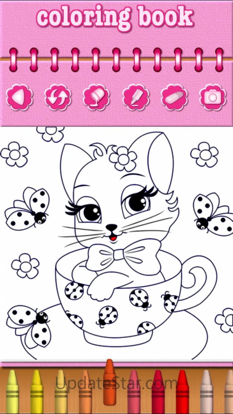 Cat Kitty Kitten Coloring Book 6.3.1