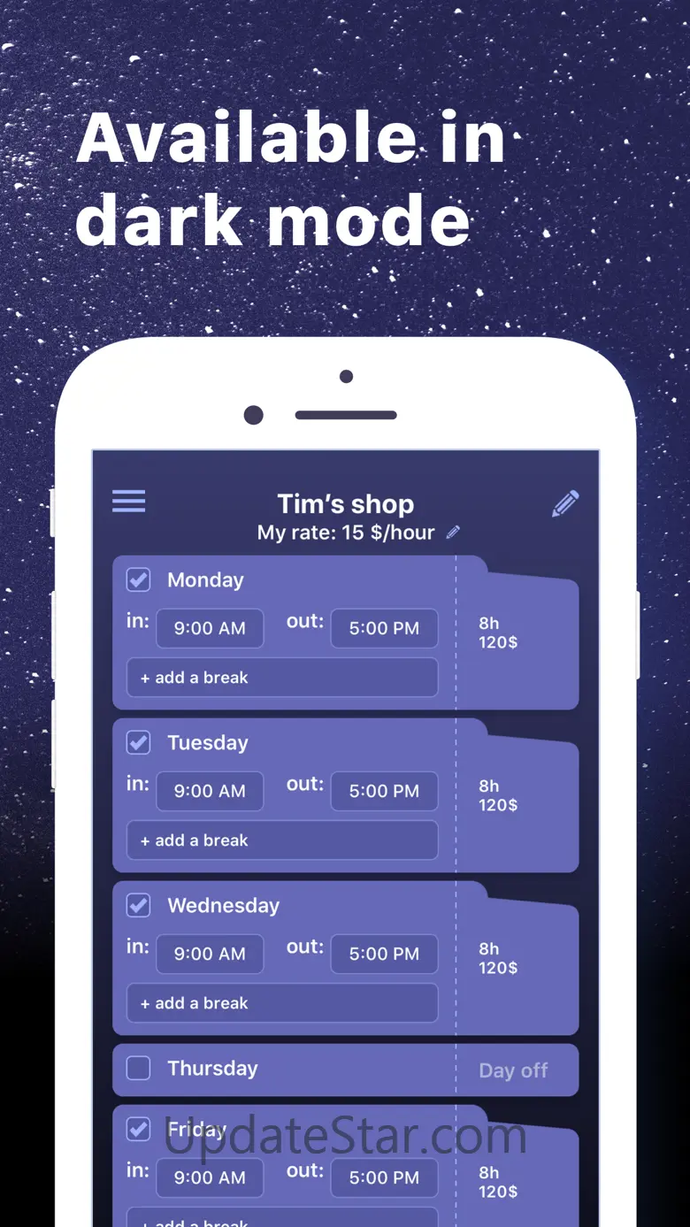 Work Hours & Pay Calculator 1.4.49