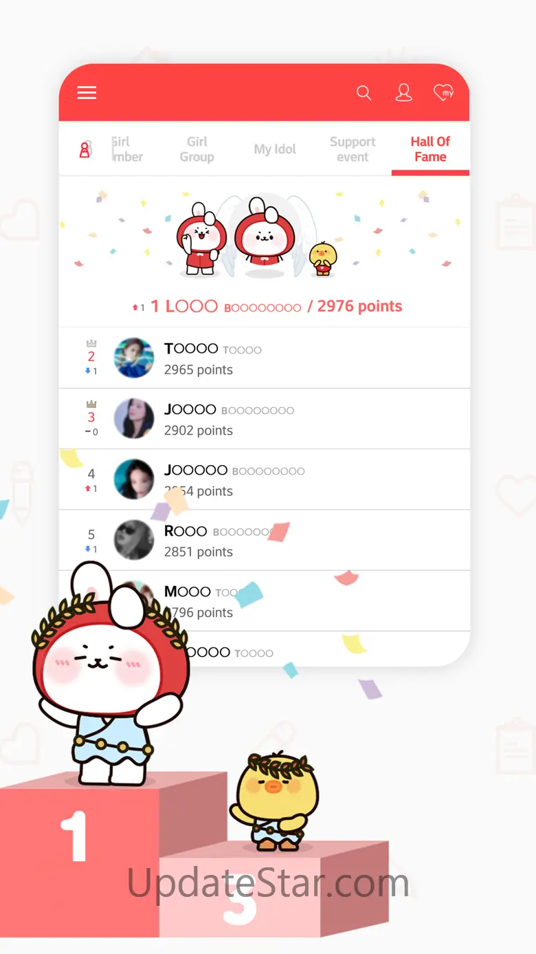 CHOEAEDOL : Kpop idol rankings 9.8.1