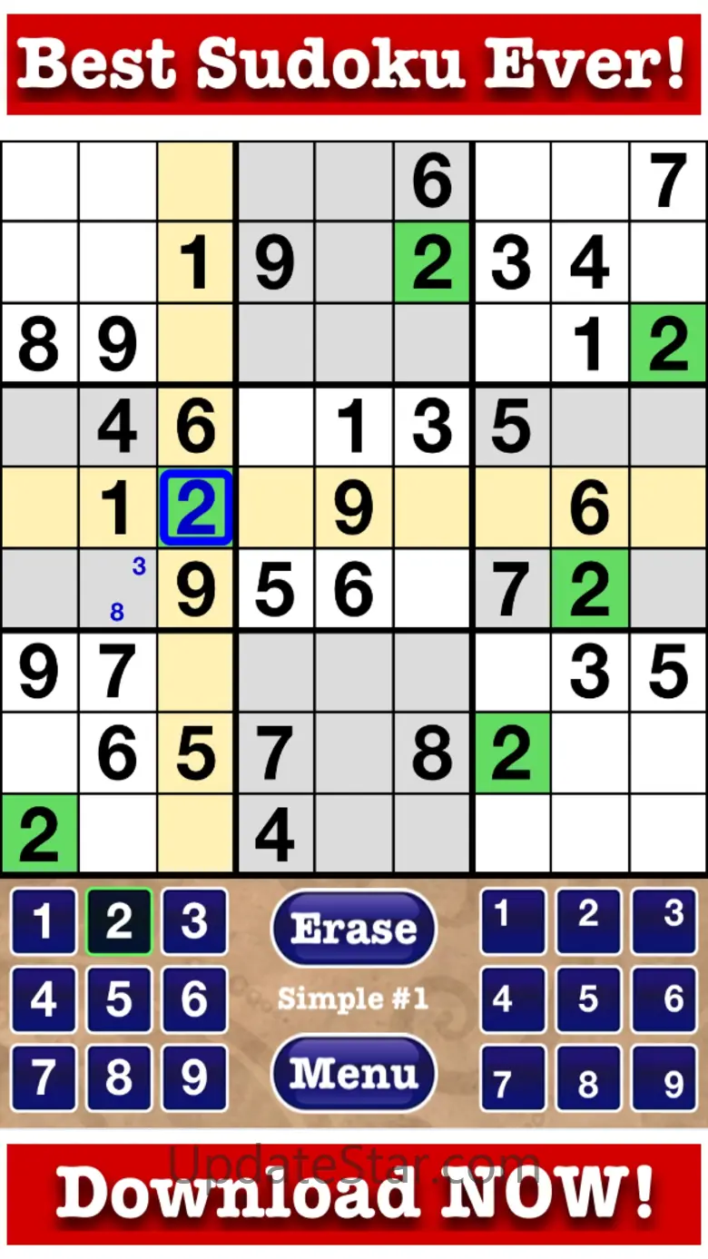 Stress Free Sudoku Game Book! 1.28