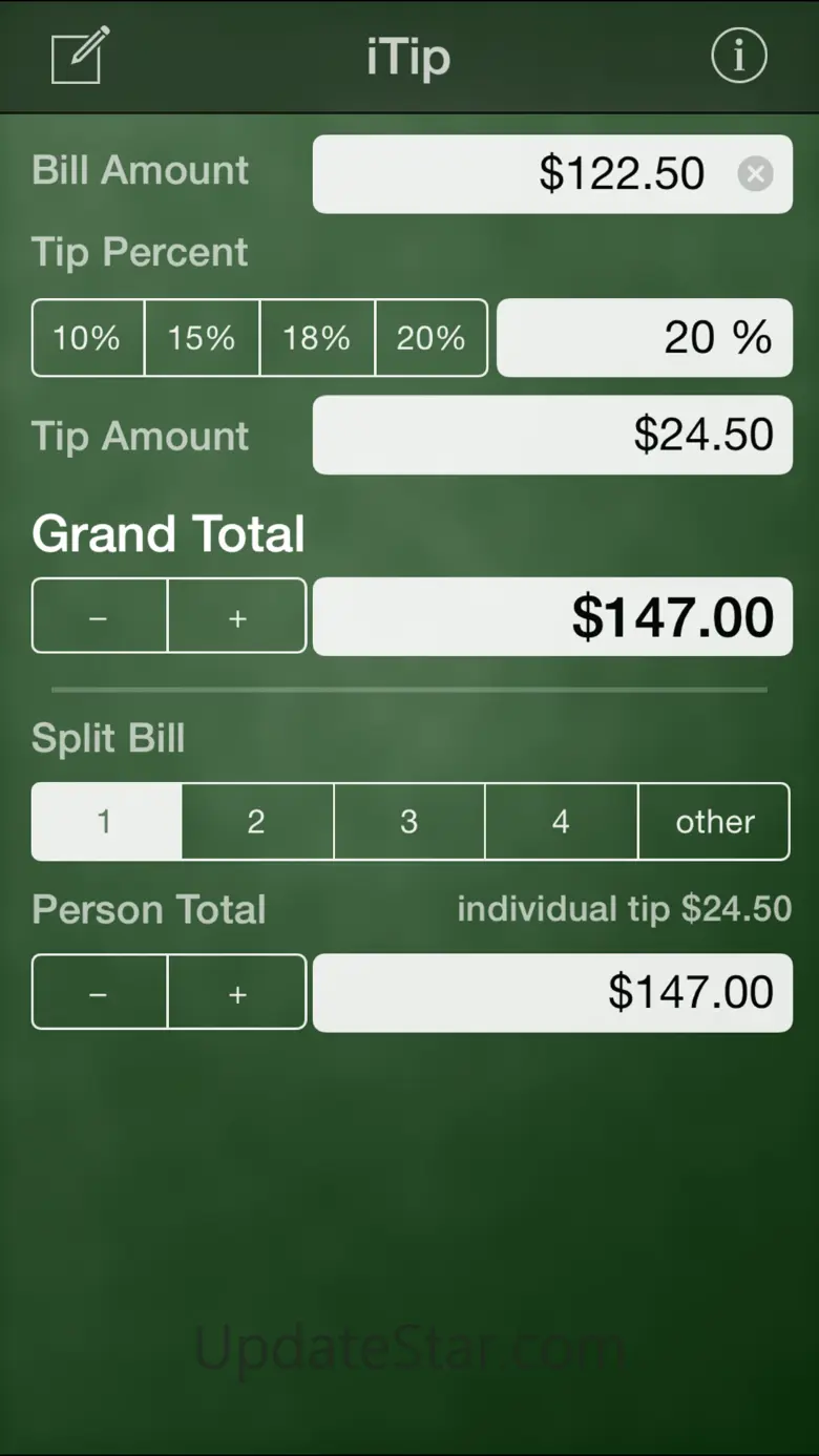 iTip Calc by PalaSoftware 1.16.1