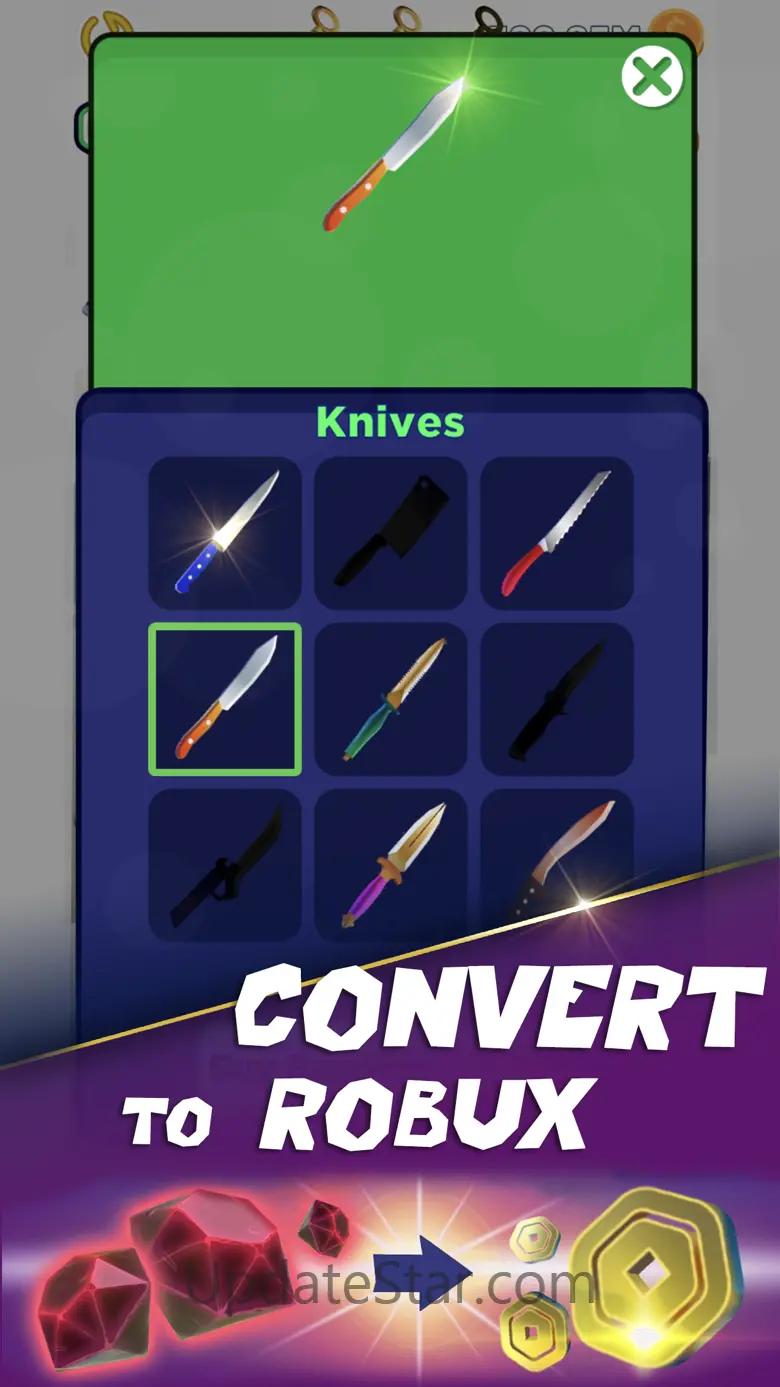 Robux Knives for Roblox 1.5