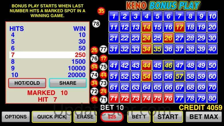 Keno Bonus Play 1.9.1