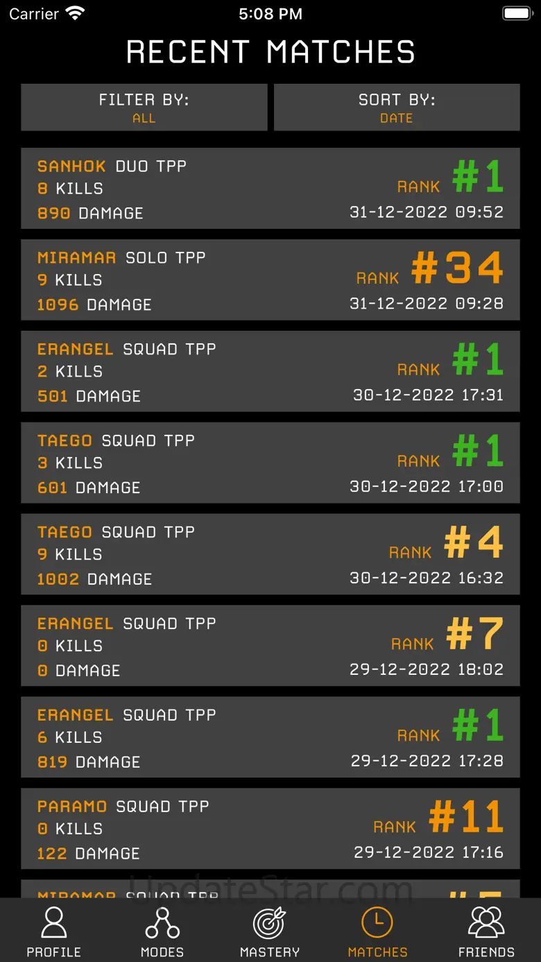 Stats Tracker for PUBG 6.7