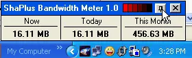 ShaPlus Bandwidth Meter 1.1