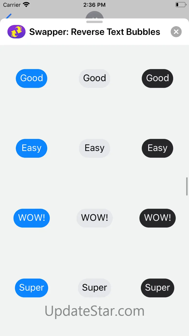 Swapper: Reverse Text Bubbles 1.7