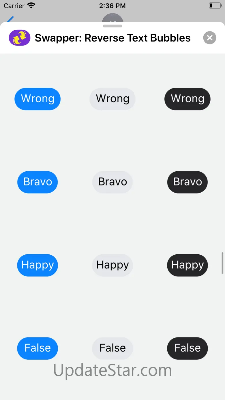 Swapper: Reverse Text Bubbles 1.7