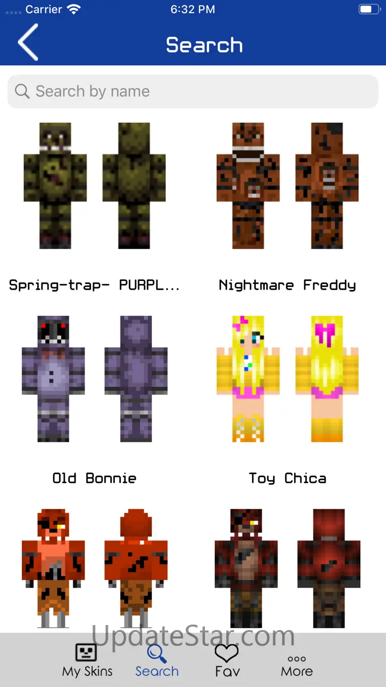 Skins for FNAF for Minecraft 1.1
