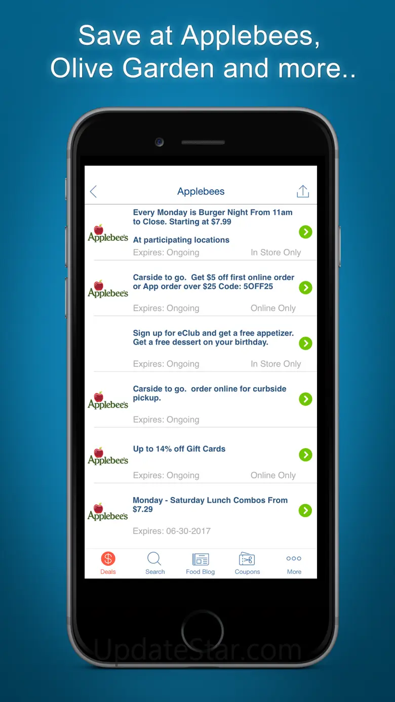 Restaurant Coupons, Food App 8.7