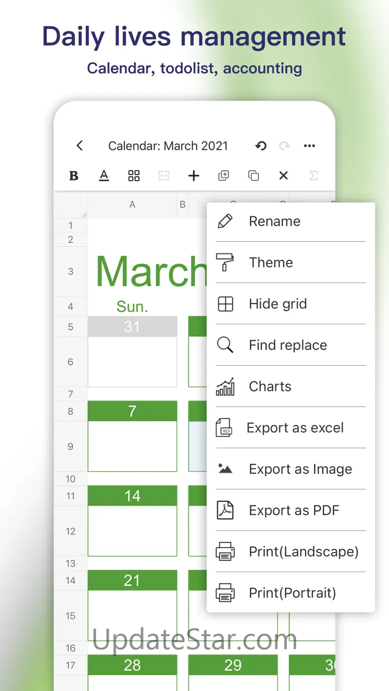 Simple Spreadsheet:view & edit 5.2