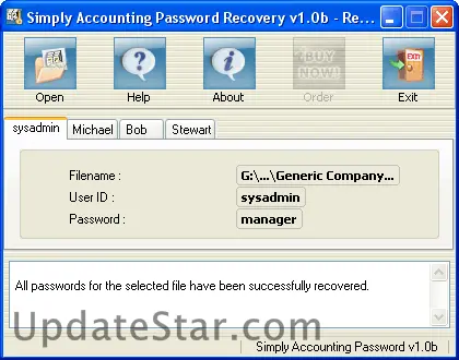 Simply Accounting Password Recovery 1.0
